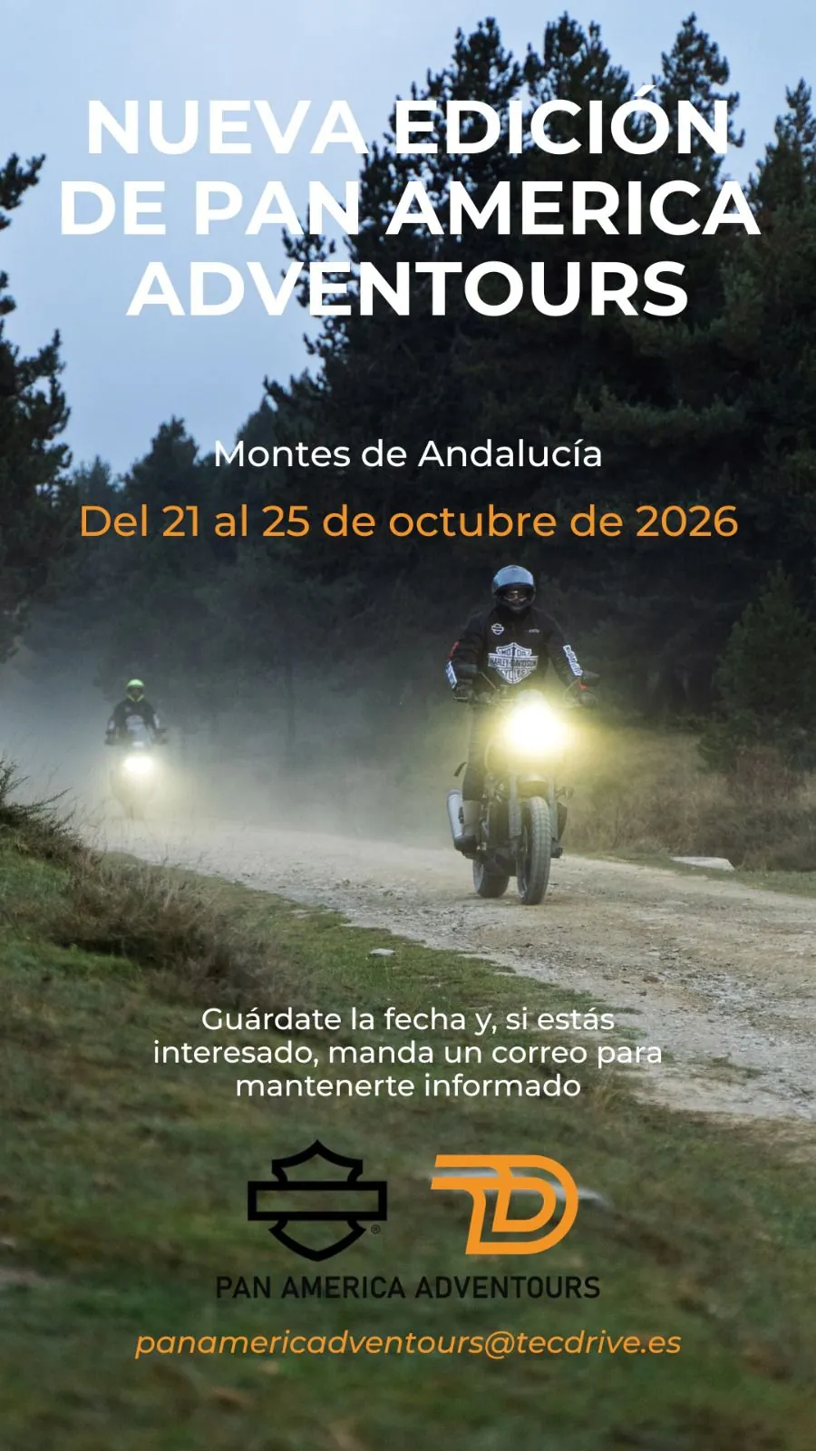 Poster of Pan America Adventours Montes de Andalucía, 21 to 25 October 2026